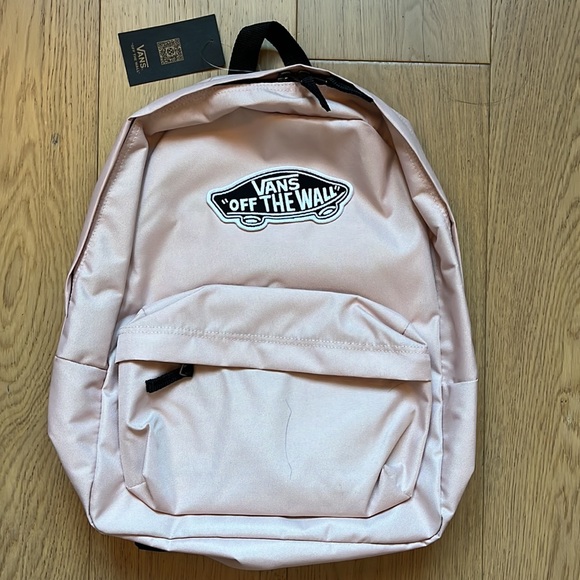 NWT VANS “Off the Wall” Pink Backpack with Laptop Sleeve - Picture 3 of 13